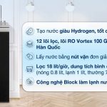 Máy lọc nước RO nóng nguội lạnh Hydrogen Kangaroo Sumire KG12A8 12 lõi